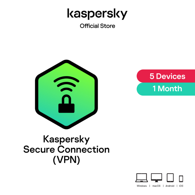 Kaspersky VPN Secure Connection 5 Devices 1 Month